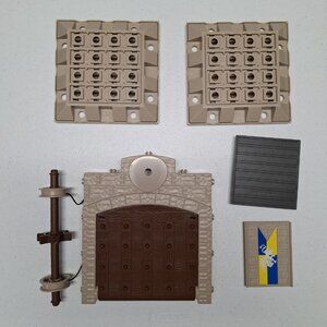 Fisher Price Trio Kings Castle Replacement Pieces Drawbridge Bases Kingdom Parts